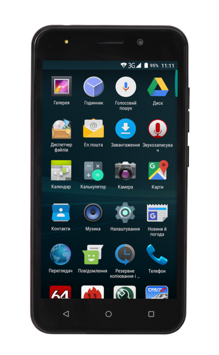 Смартфон 2E E500A DualSim Black