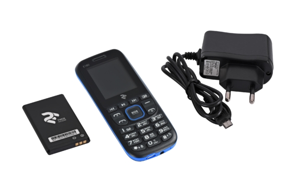 Мобільнй телефон 2E E180 DualSim Black-Blue