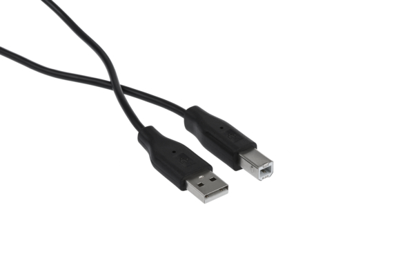 Кабель 2E USB 2.0 (AM/BM) DSTP, 1.8м, Black