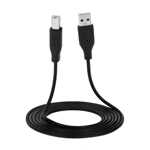 Cable 2E USB 2.0 (AM/BM) DSTP, 1.8m, Black