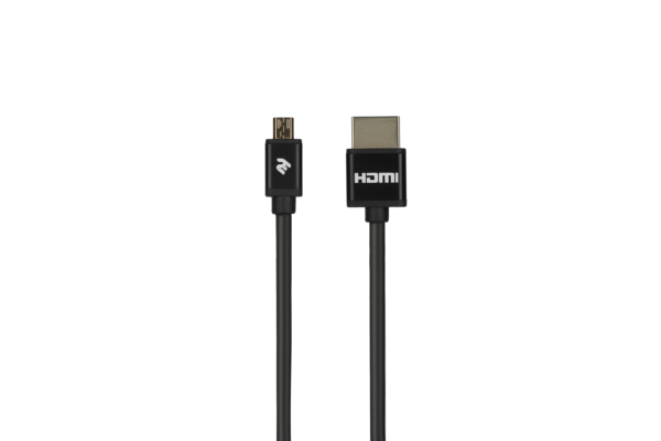Cable 2Е Ultra Slim HDMI 1.4 (AM/microAM) High Speed, Alumium Black 2m