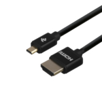 Кабель 2Е Ultra Slim HDMI 1.4 (AM/microAM) High Speed, Alumium Black 2m