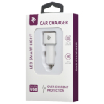 Автомобільний ЗП 2E Dual USB Car Charger 2.4Ax2.4A White