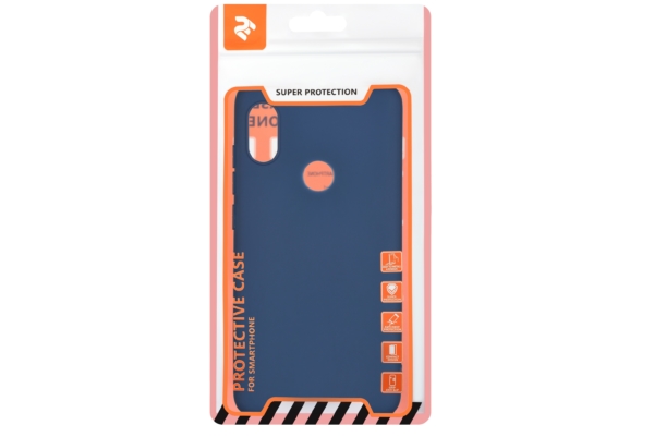 2E Basic Case for Xiaomi Redmi Note 6 Pro, Soft touch, Navy