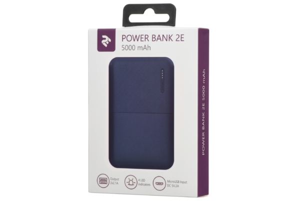 Power Bank 2Е 5000 мАч Blue