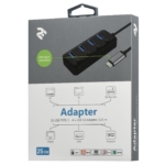 Adapter 2Е Type-C to 4xUSB3.0, Hub with switch, 0.25 m