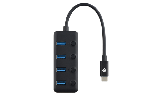 Adapter 2Е Type-C to 4xUSB3.0, Hub with switch, 0.25 m