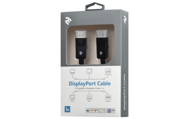 Кабель 2Е DisplayPort to DisplayPort, (AM/AM), 1 м