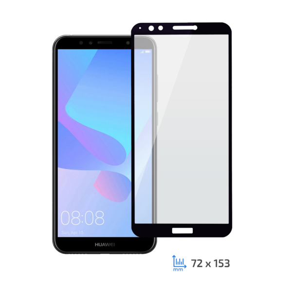 Protective Glass 2E Huawei Y7 Prime 2018, 2.5D Black border FG