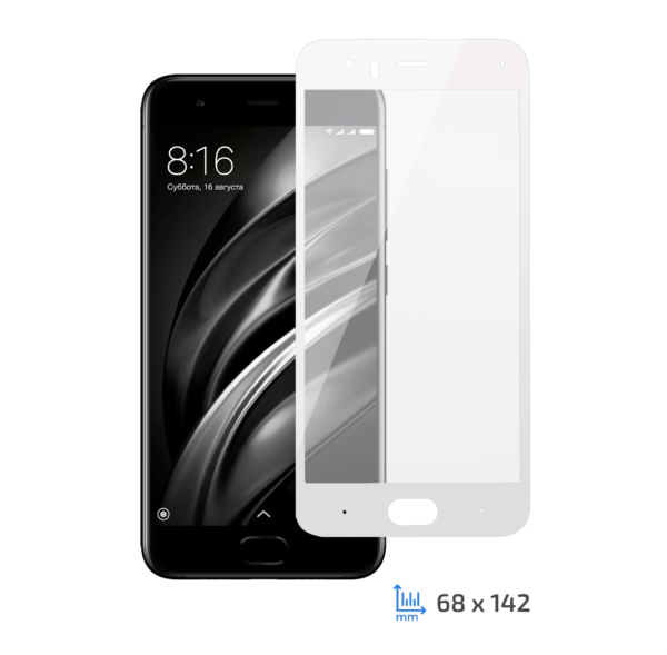 Protective Glass 2E Xiaomi Mi 6, 3D white border FG