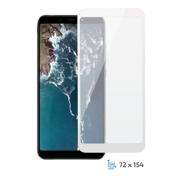 Protective Glass 2E Xiaomi Mi A2, 3D white border FG