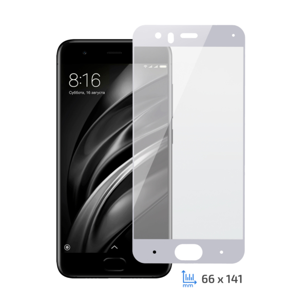 Захисне скло 2E Xiaomi Mi 6, 2.5D white border EG