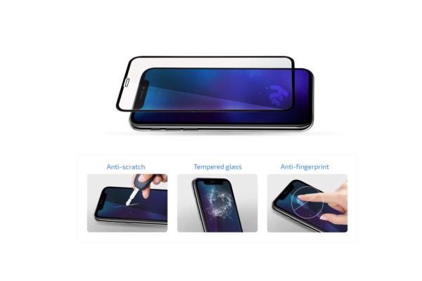 Protective Glass Set 2 in 1 2E Samsung Galaxy M20, 2.5D black border FCFG