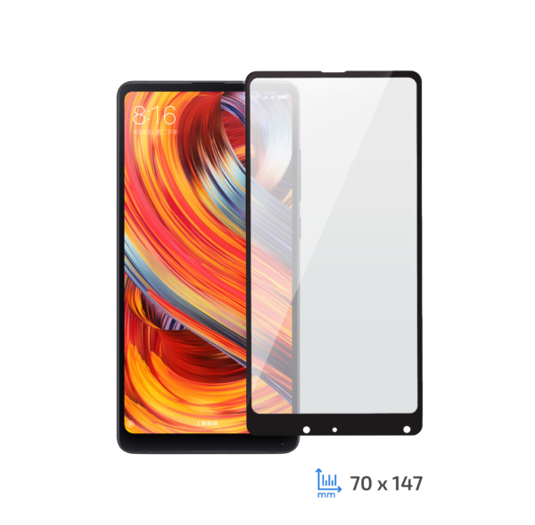 Protective Glass 2E Xiaomi Mi Mix 2S, 2.5D black border FG
