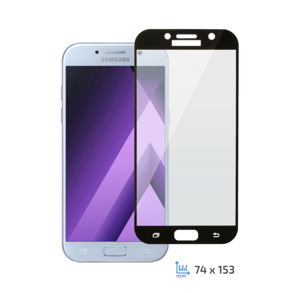 Захисне скло 2E Samsung Galaxy A7 2017, 2.5D black border FG