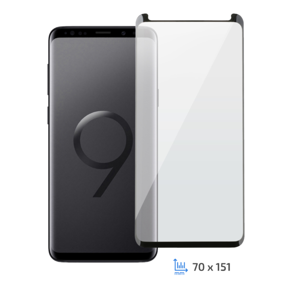 Захисне скло 2E Samsung S9+, 3D black border FG