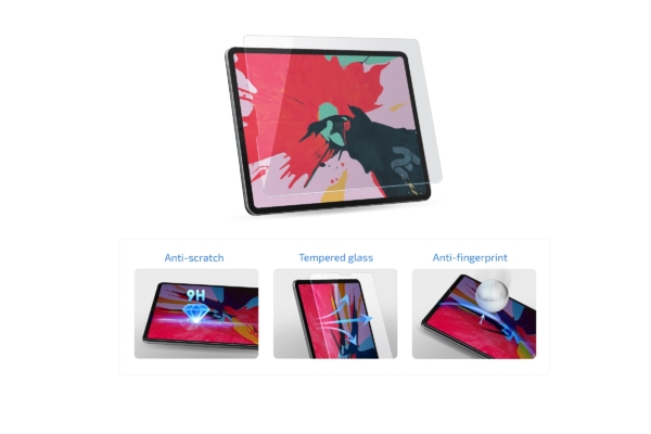 Захисне скло 2E Apple iPad Pro 12.9″ 2018, 2.5D Clear