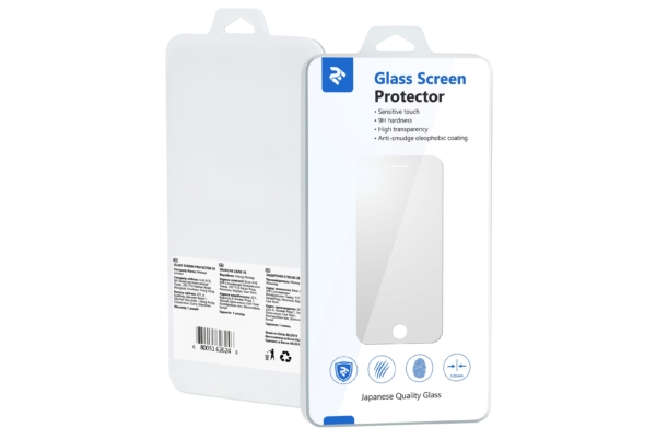 Protective Glass 2E Samsung A8, 2.5D black border FG