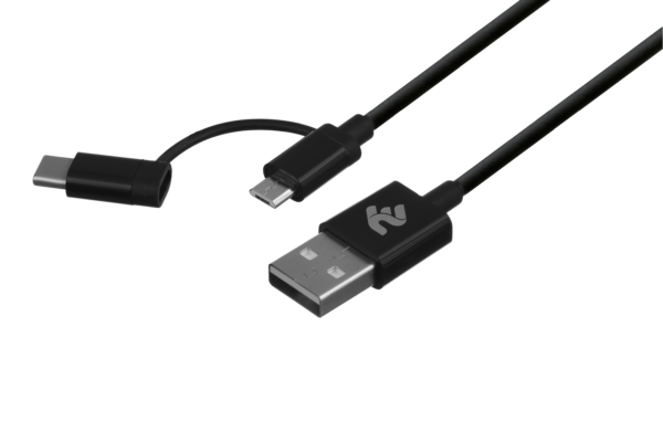 2E Cable USB to Micro+Type C