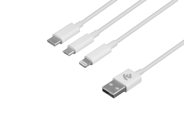 2E Cable USB 3 in 1 Micro/Lightning/Type C