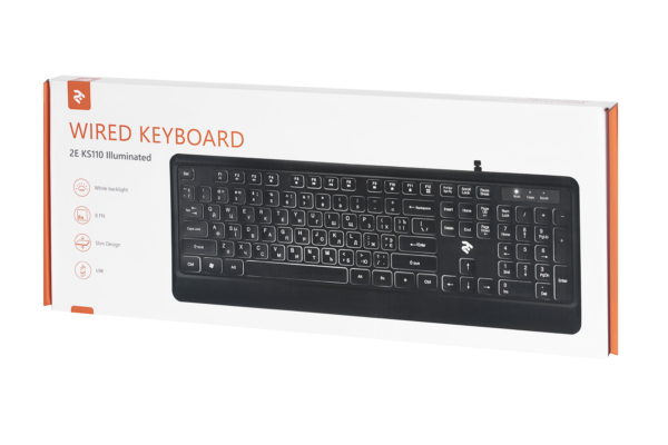 Keyboard 2E KS110 Illuminated Black
