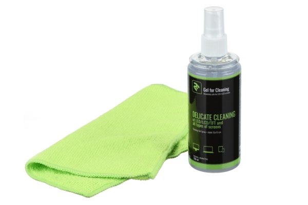 2E cleaning kit — 150 ml gel and 15×15 cm cloth