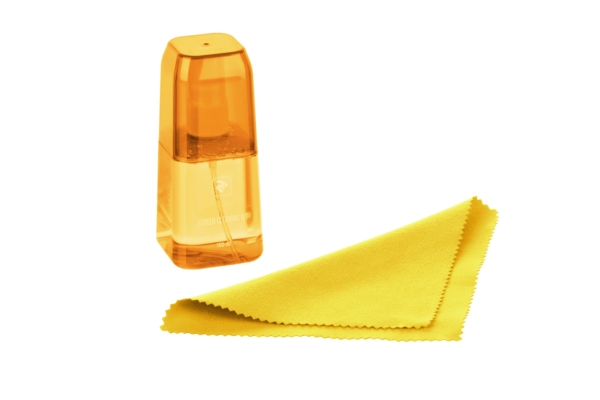 Набір для очищення 2E Lux Yellow – Рідина 100 мл та серветка з мікрофібри 15×15 см