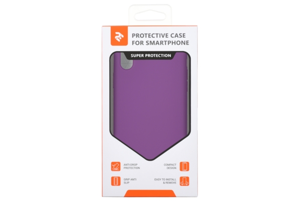 2Е Case for Apple iPhone XR, Liquid Silicone, Purple