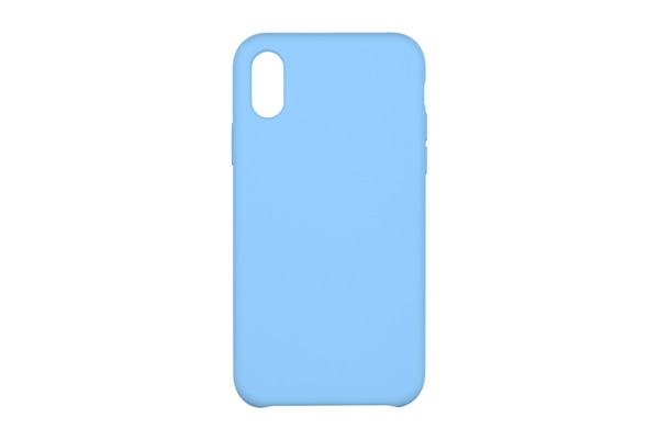 2Е Case for Apple iPhone XS, Liquid Silicone, Skyblue