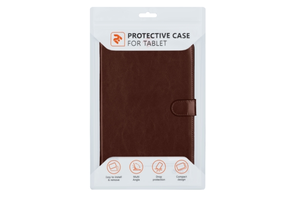 2E Universal Case for Tablets up to 7-8″, Dark Brown
