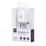 Мережевий ЗП USB Wall Charger+кабель MicroUSB, White