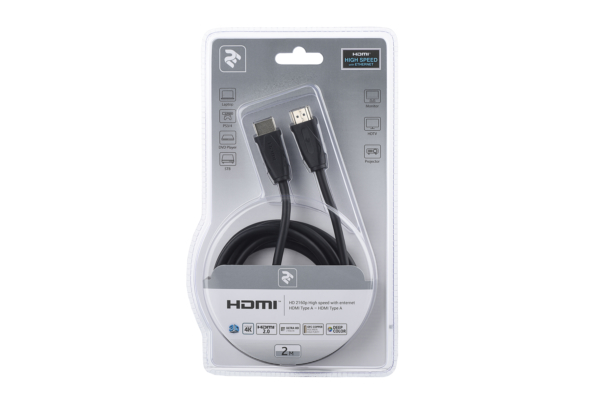 Cable 2E HDMI to HDMI, (AM/AM), 2 m