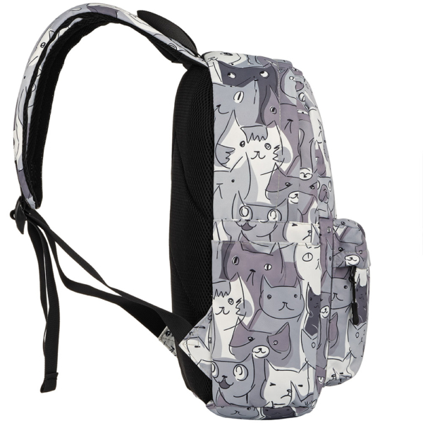Рюкзак для ноутбука 2E BPT6114GC, TeensPack Cats, Grey