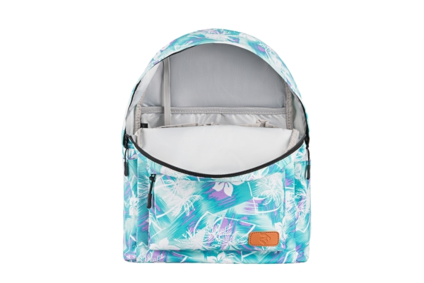 Рюкзак для ноутбука 2E BPT6114GB, TeensPack Wildflowers, Green/Blue