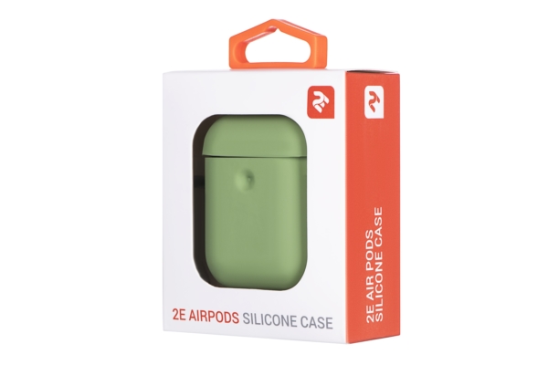 Чохол 2Е для Apple AirPods, Pure Color Silicone (3.0mm), Light green
