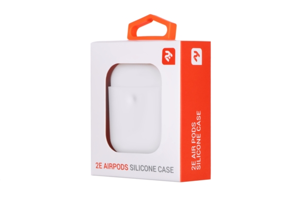 Чохол 2Е для Apple AirPods, Pure Color Silicone (3.0mm), White