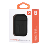 Чохол 2Е для Apple AirPods, Pure Color Silicone Imprint (1.5mm), Black
