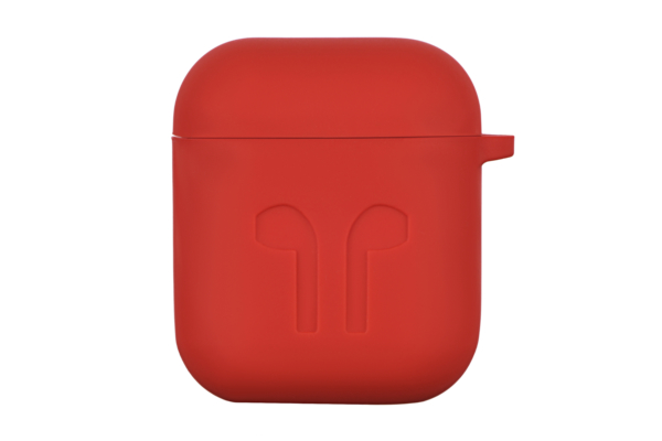 Чехол 2Е для Apple AirPods, Pure Color Silicone Imprint (1.5mm), Rose red