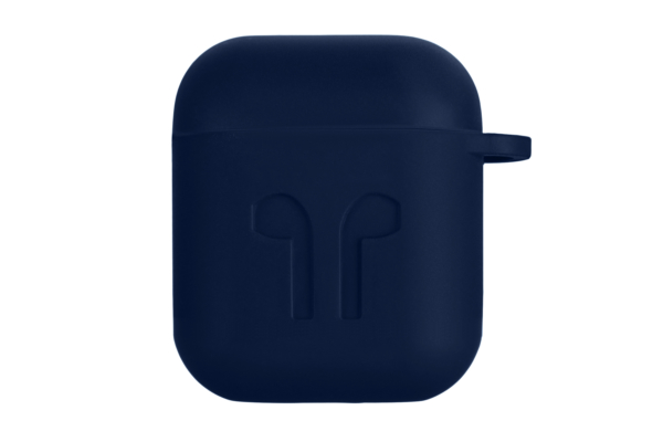 2E earphone case for Apple AirPods, Pure Color Silicone Imprint (1.5mm), Navy