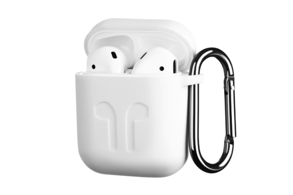 Чохол 2Е для Apple AirPods, Pure Color Silicone Imprint (1.5mm), White