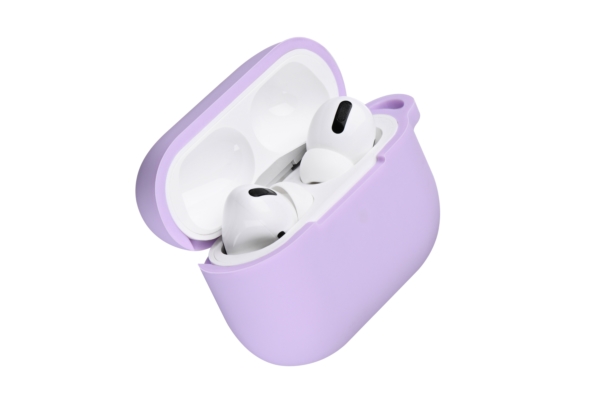 Чохол 2Е для навушників Apple AirPods Pro, Pure Color Silicone (2.5mm), Light purple
