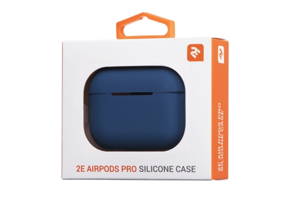 Чохол 2Е для навушників Apple AirPods Pro, Pure Color Silicone (2.5mm), Navy