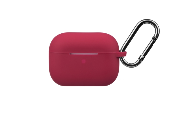 Чехол 2Е для наушников Apple AirPods Pro, Pure Color Silicone (2.5mm), Cherry red