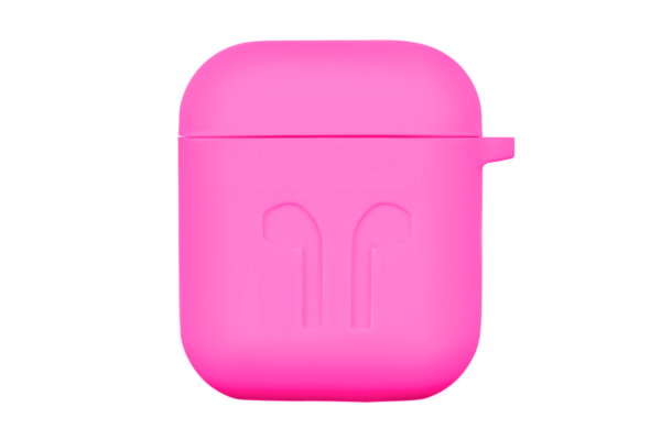 2Е earphone case for Apple AirPods, Pure Color Silicone Imprint (1.5mm), Fuchsia