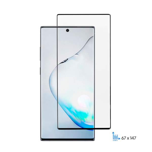 Protective glass 2E for Samsung Galaxy Note 10, 3D EG, black border
