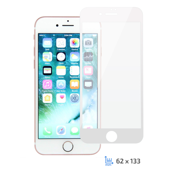 2E 2 in 1 Pritective glass for Apple iPhone 7/8 2.5D FCFG, white border