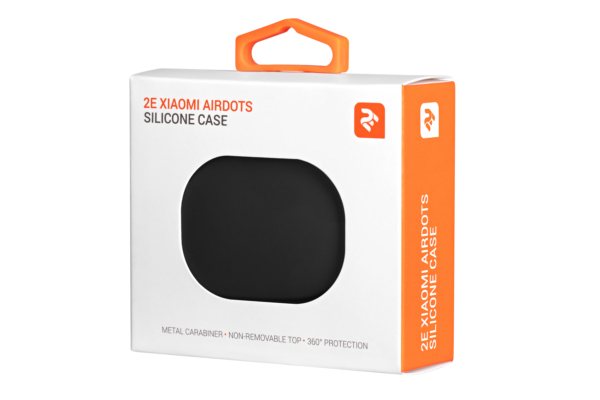 Чохол 2Е для Xiaomi AirDots, Pure Color Silicone (1.5mm), Black