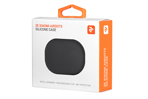 Чохол 2Е для Xiaomi AirDots, Pure Color Silicone (1.5mm), Carbon Gray