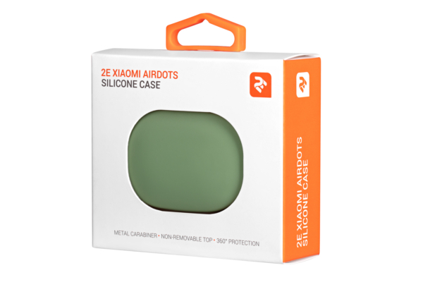 Чохол 2Е для Xiaomi AirDots, Pure Color Silicone (1.5mm), Light green