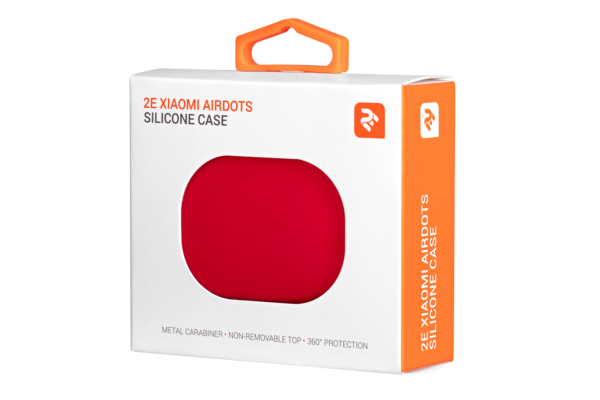 Чохол 2Е для Xiaomi AirDots, Pure Color Silicone (1.5mm), Red